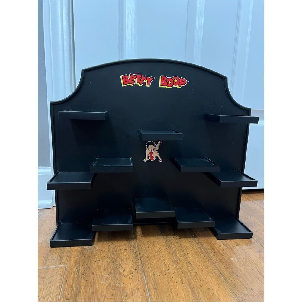 Rare betty boop willabee ward wooden display shelf rack